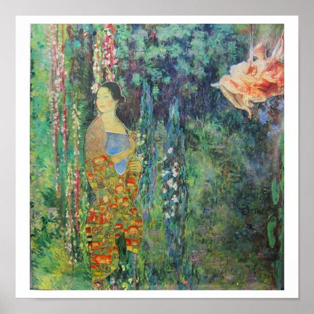 Poster In Monet's Hanging Gardens - collage art (Frente)