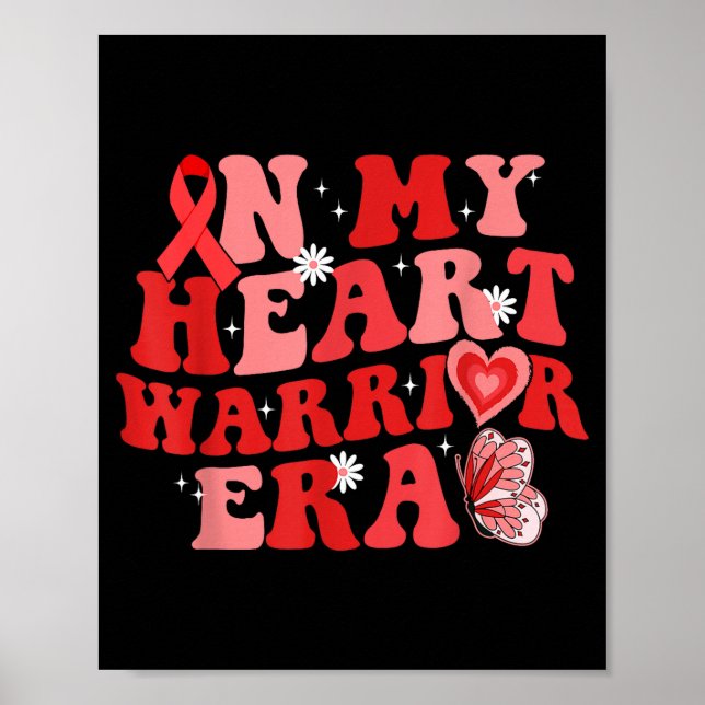 Poster In My Heart Warrior Era Chd Heart Disease Awarenes (Frente)