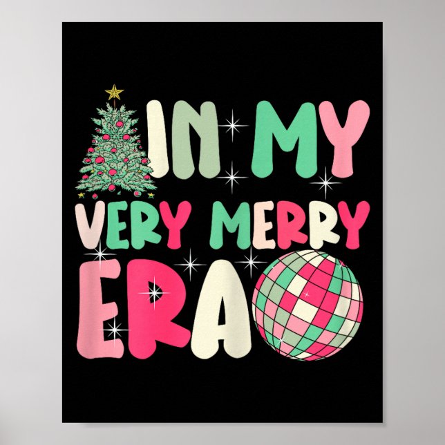 Poster In My Very Merry Era - Cute Groovy Xmas  (Frente)