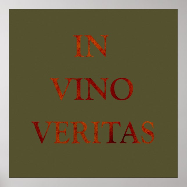 Poster in vino veritas (Frente)