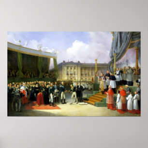 Póster Inauguração de um monumento na memória Louis XV