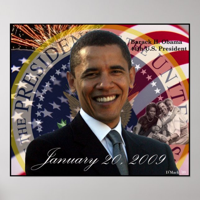 Poster Inaugural do Presidente Barack Obama (Frente)