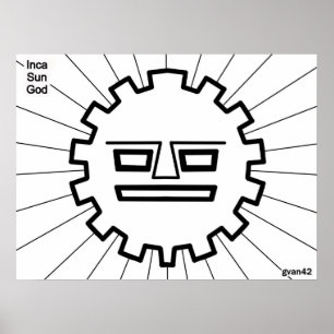 Poster Inca Sun Deus