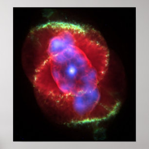 Póster Incandescência da nebulosa do olho de gato