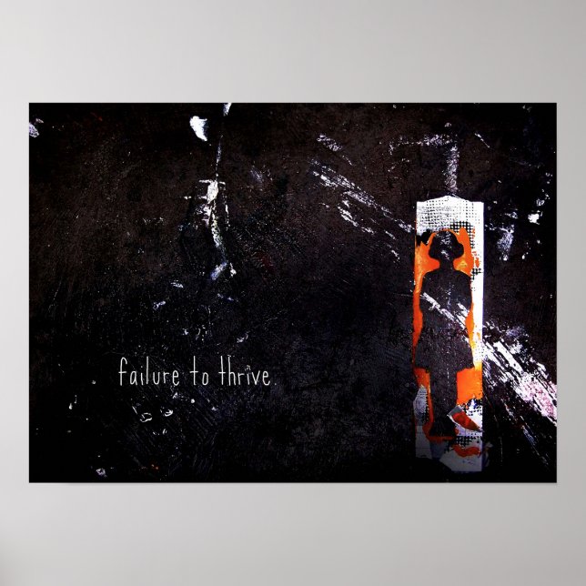 Poster incapacidade de prosperar (Frente)