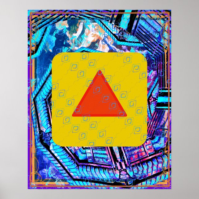 Poster Incêndio Elementar No Terreno, Meditação Em Tattva (Frente)