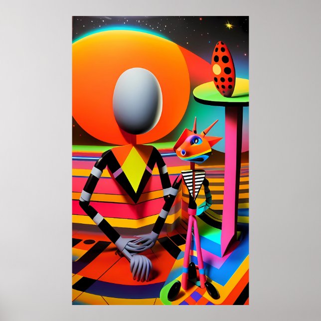 Poster Incêndio em um amigo imaginário debaixo da mesa (Frente)