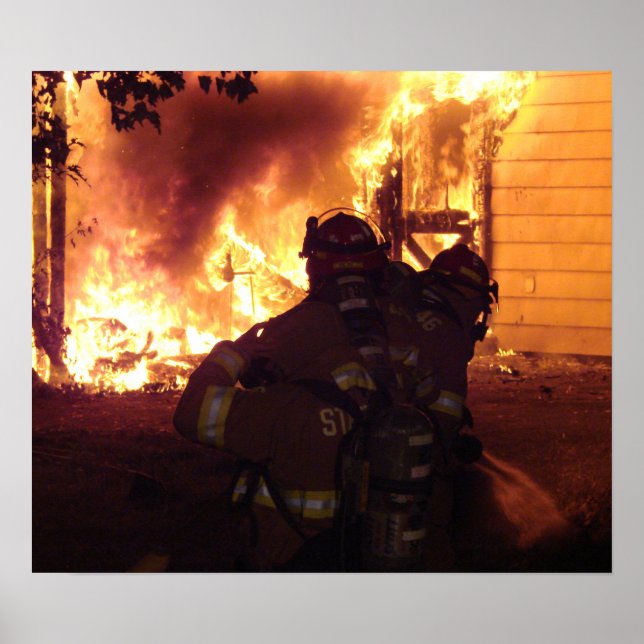 Póster Incêndio na estrutura (Frente)