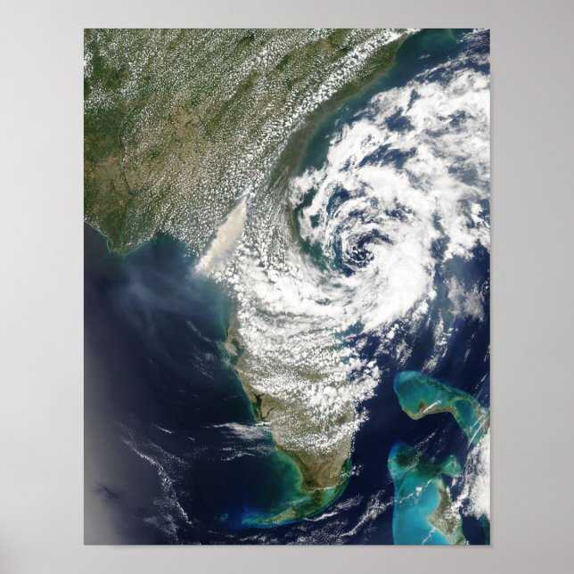 Poster Incêndios e fumaça na Geórgia e na Flórida (Frente)