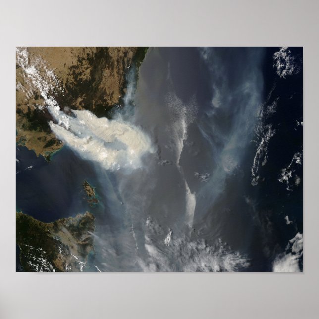 Poster Incêndios e fumaça no sudeste da Austrália (Frente)