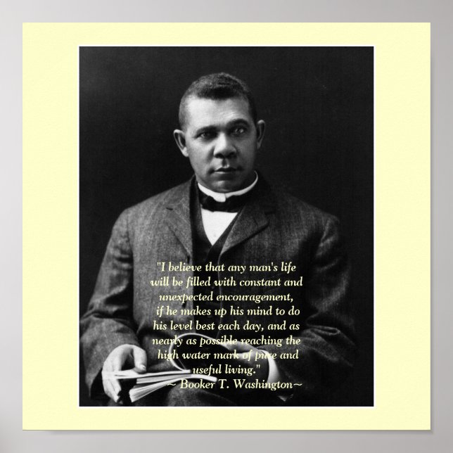 Poster Incentivo a Booker T. Washington (Frente)
