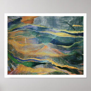 Poster Incidentes das cores e das planícies (tempera e
