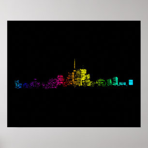 Póster Inclinação da skyline de Toronto
