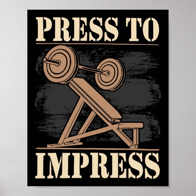 Poster Incline Bench Press Bodybuilding Malhação Workout (Frente)