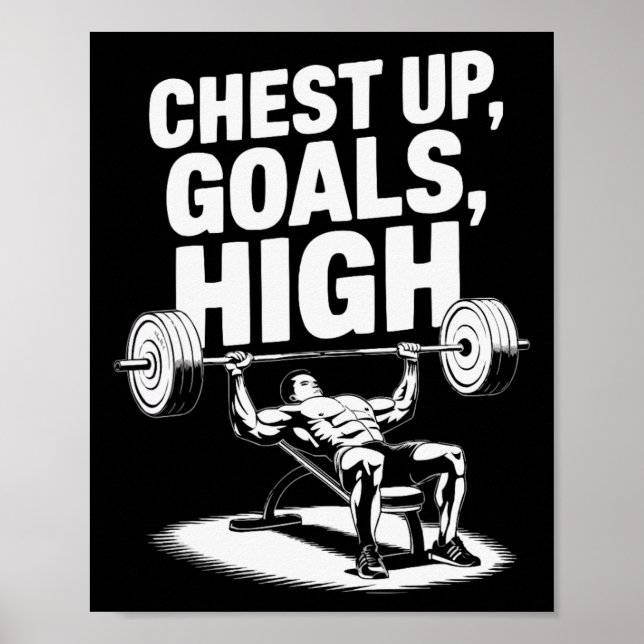 Poster Incline Bench Press Bodybuilding Malhação Workout (Frente)