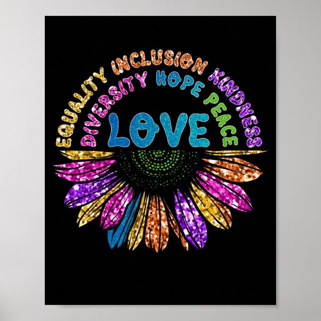Poster Inclusão da igualdade de amor Diversidade esperanç (Frente)