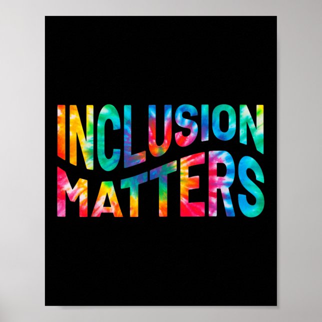 Poster Inclusão S Tie Dye Professora Especial De Educação (Frente)