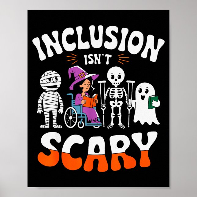 Poster Inclusion Isn't Y Sped Halloween Special Education (Frente)