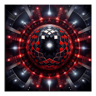 Póster Incríveis Explosões de Estrela de Mandelbrot Xadre