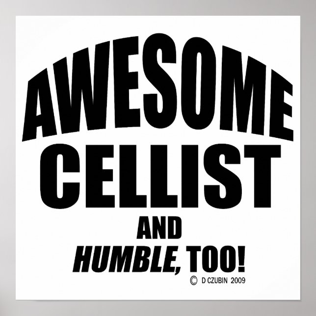 Póster Incrível Cellist (Frente)