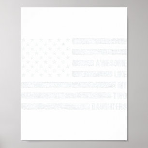 Poster Incrível Como As Minhas Duas Filhas Na Bandeira Us