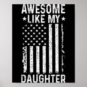 Poster Incrível como filha engraçado pai da filha