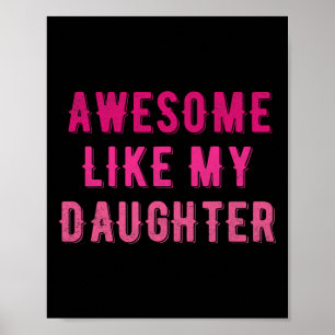 Poster Incrível Como Minha Filha Engraçada Vintage Mãe Mã