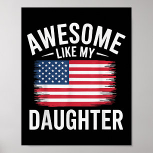 Poster Incrível Como Minha Filha Patriótica Pai De Bandei