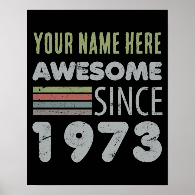 Poster Incrível desde 1973 50º aniversário (Frente)