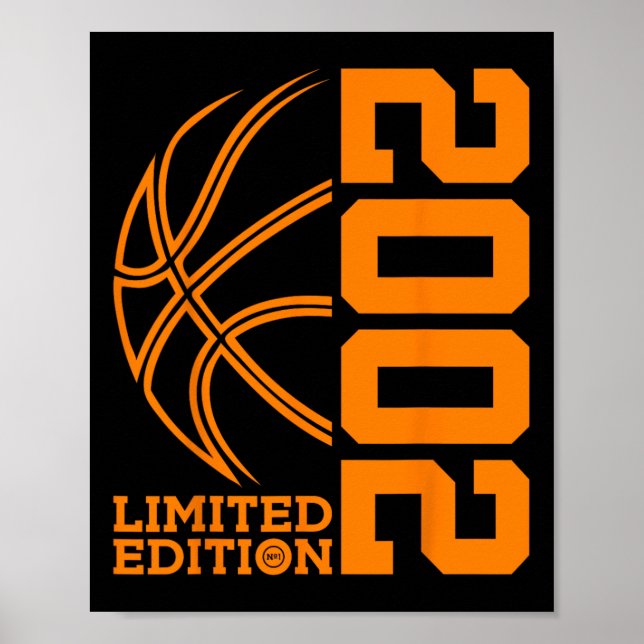 Poster Incrível Desde 2002, Birthday Bysketbyll Limited E (Frente)