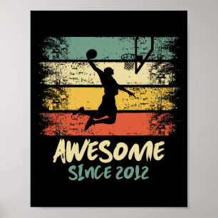 Poster Incrível Desde 2012 Awes do Jogador de Bysketbyll