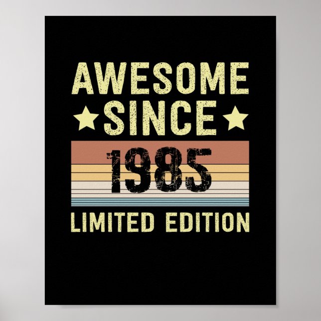 Poster Incrível desde o aniversário de 1985 (Frente)