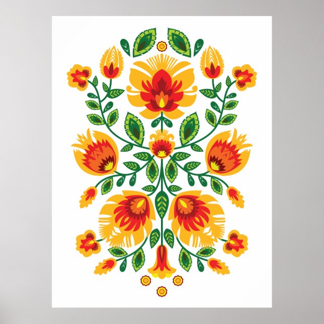 Poster 💛 🧡 ❤️ Incrível Folk Wycinanki (Frente)