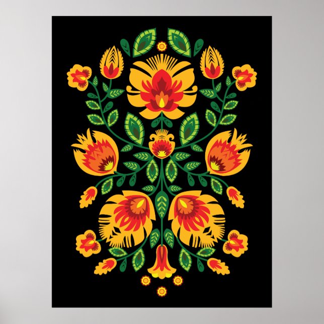 Poster 💛 🧡 ❤️ Incrível Folk Wycinanki (Frente)