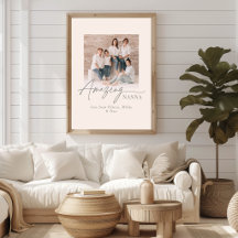 Incrível Nanna Foto Personalizada Família Personal