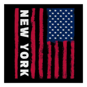 Póster Incrível Nova York EUA Estados Unidos América Amér