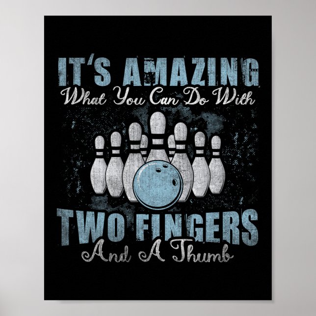 Poster Incrível O Que Você Pode Fazer Com Dois Dedos E Um (Frente)