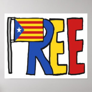 Poster Independência Catalã Livre