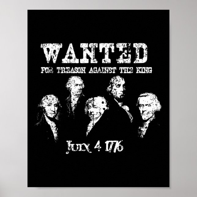 Poster Independência dos Pais Fundadores da Traição Desej (Frente)