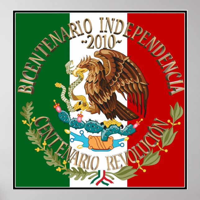 Poster Independência/Revolução Mexicana 2010 (Frente)