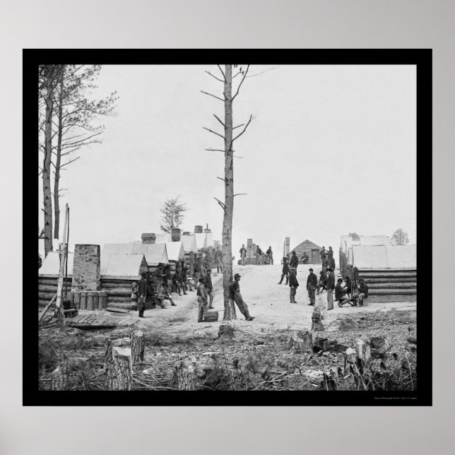 Póster Independent Cavalry Company em Oneida, NY 1865 (Frente)