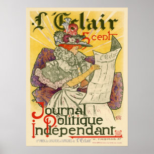 Poster Independente de Politique do Diário de L'Eclair
