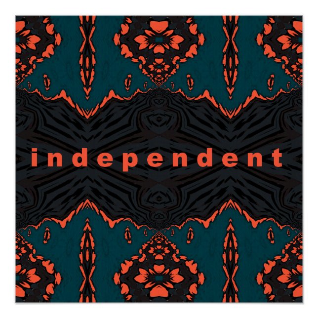 Póster Independente e orgulhoso (Frente)