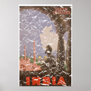 Póster India-1927 - afligido