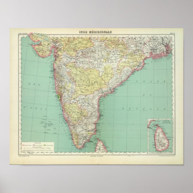 Poster Índia e Sri Lanka 2 (Frente)