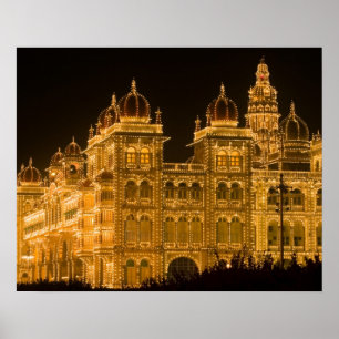 Poster ÍNDIA, Karnataka, Mysore : Palácio do Majaraja (b.