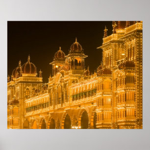 Poster ÍNDIA, Karnataka, Mysore : Palácio do Majaraja (c.