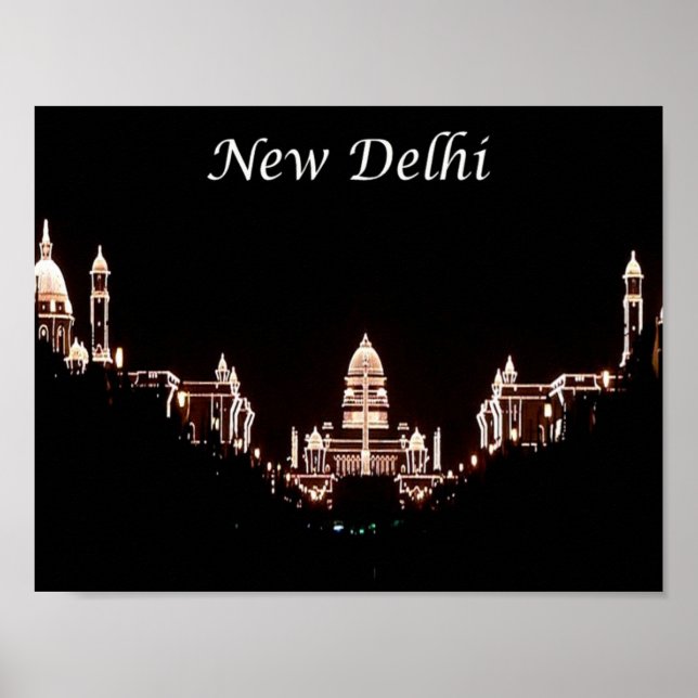 Poster Índia - Nova Deli - Rashtrapati Bhavan - (Frente)