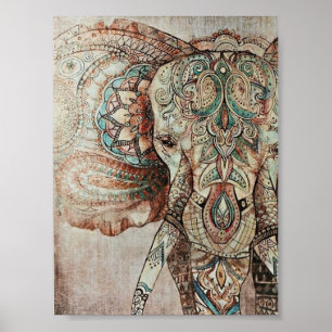 Poster Indian Elephant