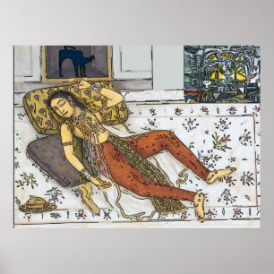 Poster Indiana, Mulher Mughal, Princesa